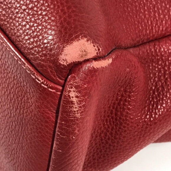 HERMES Red Leather Tote Bag - Picture 7 of 16